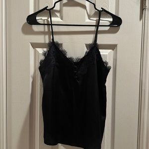 Black silk like camisole top, Abercrombie & Fitch